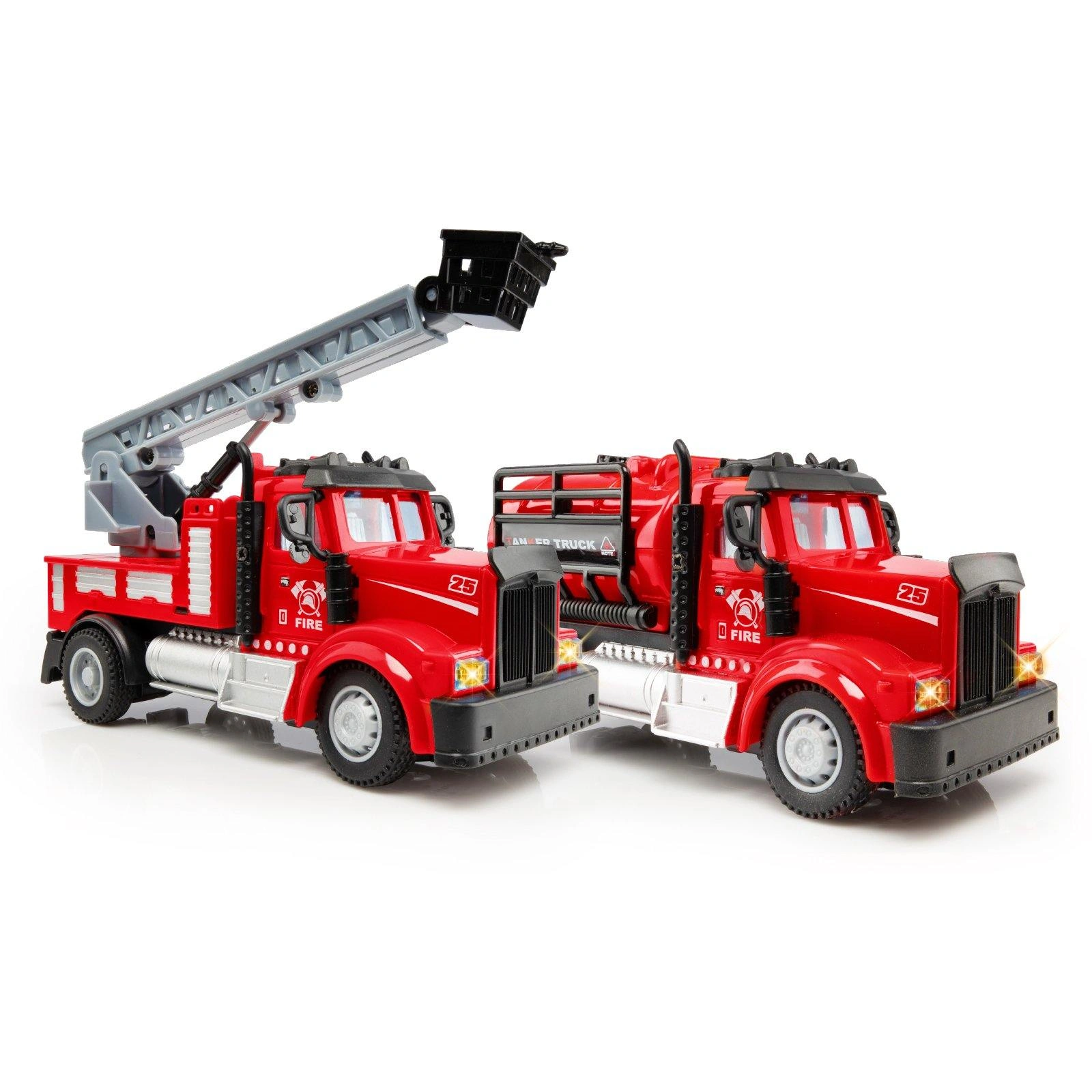 Rescue Ready: 2-in-1 Firefighter Trucks – Action-Packed Fun!